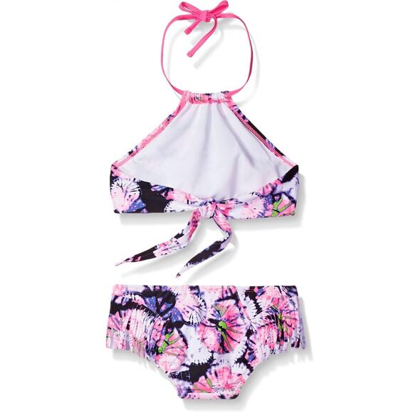 Kanu Surf Girls' Mahina UPF 50+ Beach Sport Halter Bikini 2-Piece Swimsuit Sz 12 - Picture 6 of 7